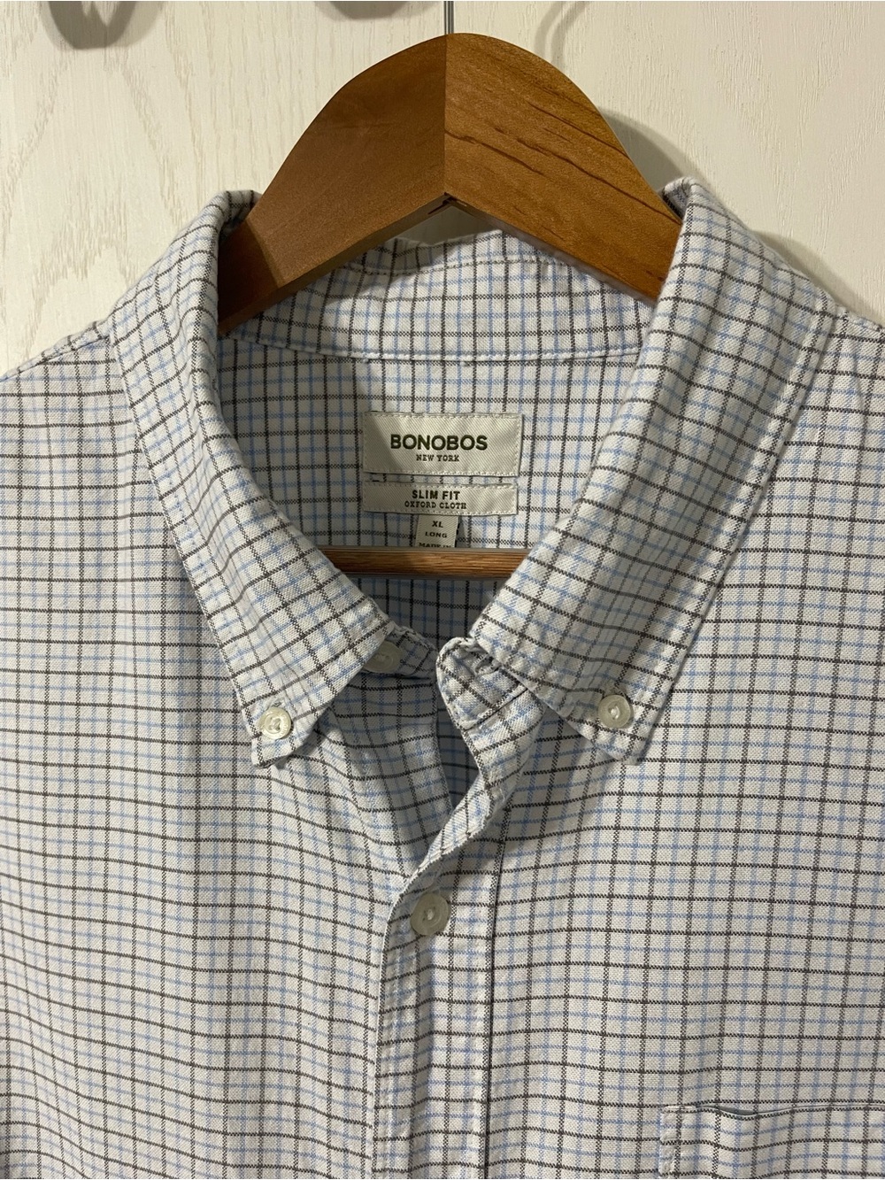 Bonobos Light Blue and White Button-Down Shirt